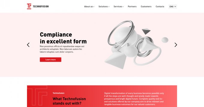 Technofusion — разработка корпоративного сайта